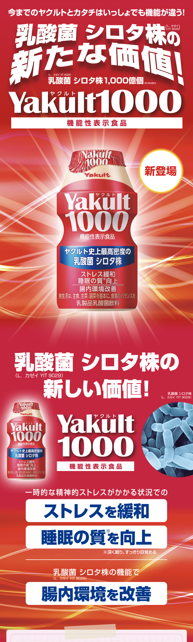 ヤクルト1000 今までのヤクルトとカタチはいっしょでも機能が違う！